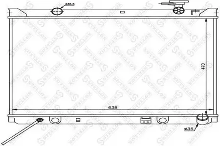 STELLOX 1026504SX Радиатор охлаждения