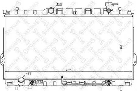 STELLOX 1026535SX Радиатор АКПП Hyundai Santa 2.7i 02>