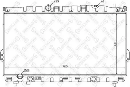 STELLOX 1026537SX Радиатор МКПП Hyundai Trajet 2.0i 16V 99-062.0CRDi 01-06