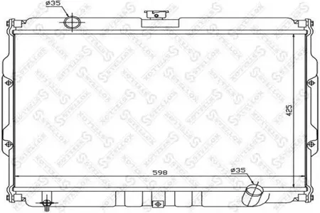 STELLOX 1026541SX Радиатор МКПП Hyundai Galloper 2.5TDiC 97-03