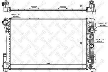 STELLOX 1026554SX Радиатор АКПП Mercedes W204S204 2.5-3.52.2CDi 07>
