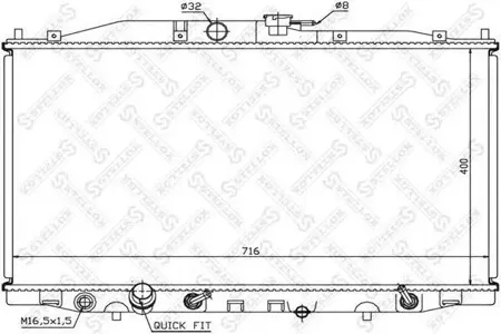 STELLOX 1026669SX Радиатор АКПП Honda Accord 2.4i 03>
