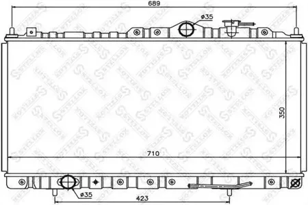 STELLOX 1026692SX Радиатор МКПП Chrysler Sebring Coupe 2.0i-2.7i 00>