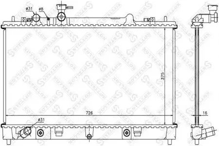 STELLOX 1026703SX Радиатор АКПП Mazda 6 2.0 08>