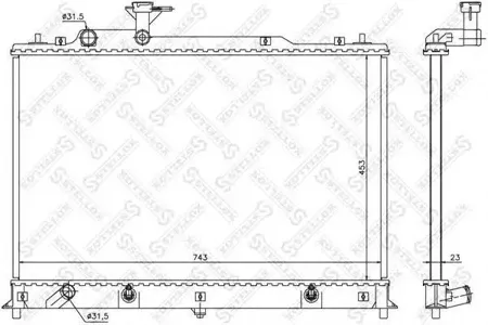 STELLOX 1026711SX Радиатор АКПП Mazda CX7 2.3i 16V 06>