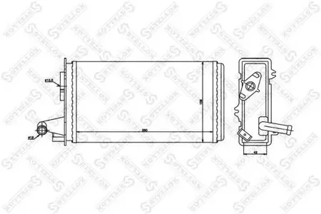 STELLOX 1035006SX Радиатор отопителя Fiat TipoTempra, Alfa Romeo 145 88>