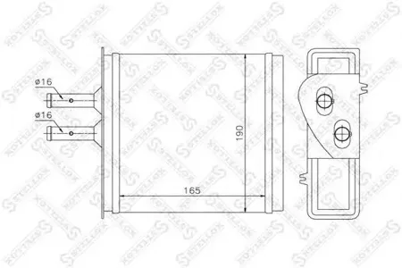 STELLOX 1035007SX Радиатор отопителя Fiat PuntoBarchetta 1.1-1.7TD 93>