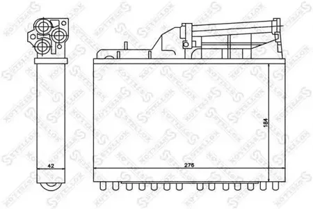 STELLOX 1035041SX Радиатор отопителя BMW E34 1.8-4.02.5TD 88-97