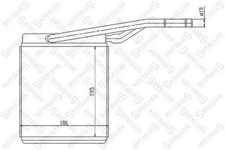 STELLOX 1035069SX Радиатор отопителя Ford Focus all 98-05