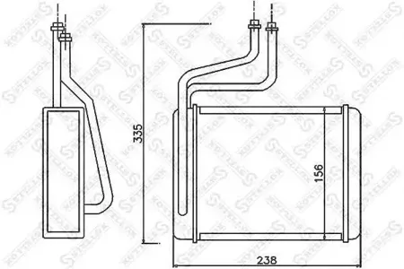 STELLOX 1035070SX Радиатор отопителя Ford Mondeo all 96-03