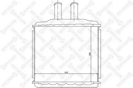 STELLOX 1035105SX радиатор печки Chevrolet Lacetti Nubira all 03>