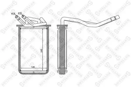 STELLOX 1035134SX Радиатор отопителя Ford Transit 2.0D-2.4D 00>
