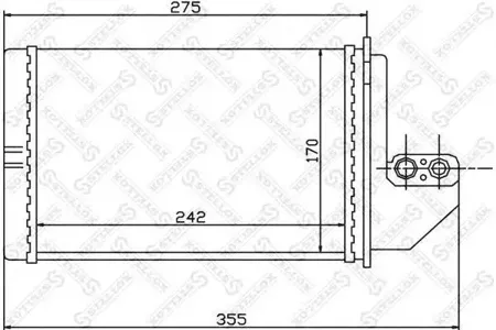 STELLOX 1035138SX Радиатор отопителя BMW E36 1.6-3.0 90-99