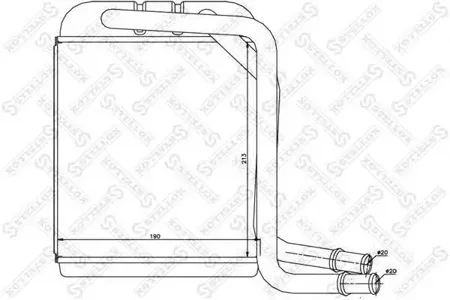 STELLOX 1035231SX радиатор печки VW T5 03>