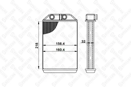 STELLOX 1035267SX Радиатор отопителя