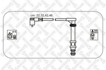 STELLOX 1038133SX Комплект проводов Fiat Brava MareaPalio 1.61.8 16V 95>