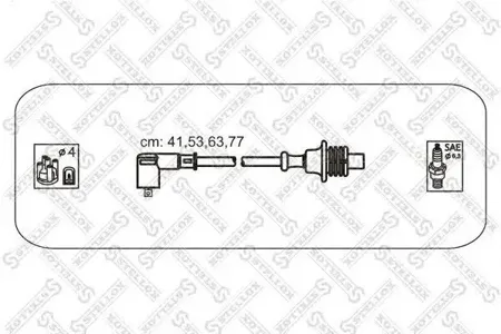 STELLOX 1038155SX Комплект проводов Peugeot 306406 1.6-1.8i 16V 94>