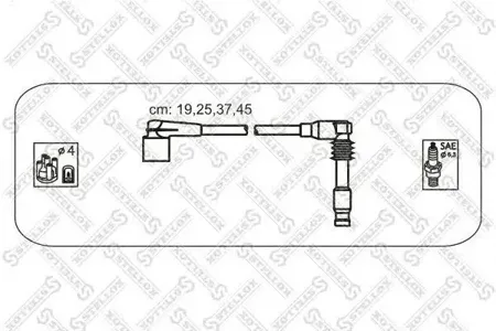 STELLOX 1038164SX Комплект проводов Opel Astra Vectra 1.82.0 93>