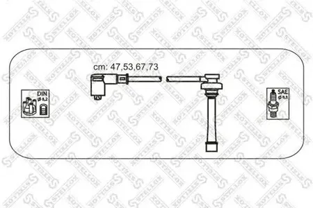 STELLOX 1038263SX Комплект проводов Mitsubishi Galant Space Wagon 1.8-2.0i 92>