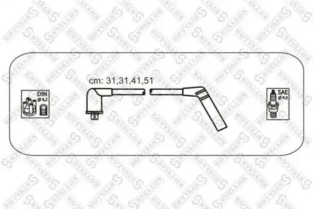 STELLOX 1038403SX Комплект проводов Hyundai Accent Excell antraPony 1.31.5 89>