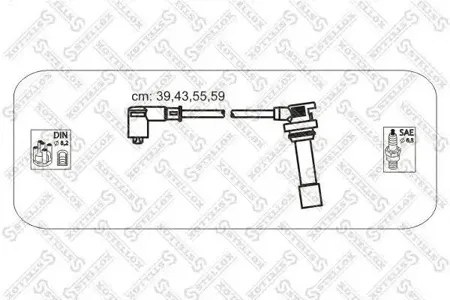 STELLOX 1038459SX Комплект проводов Mazda 323 1.5 16V 94-98