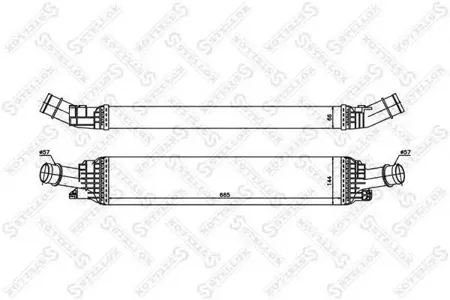 STELLOX 1040184SX интеркулер Audi Q5 2.0TFSi2.0TDi 08>