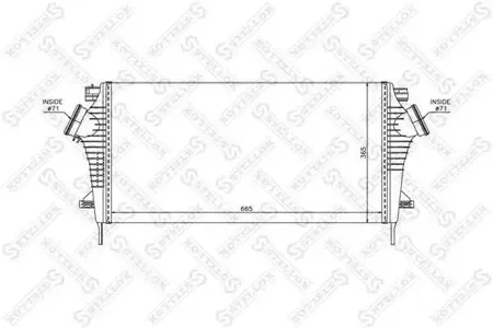 STELLOX 1040209SX интеркулер Opel Insignia 1.6-2.8i 08>