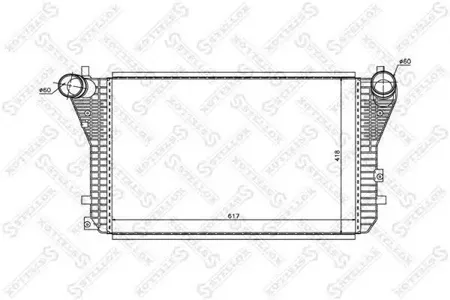 STELLOX 1040221SX интеркулер Audi A3 8P1 2.0TDi 16V quattro 04>