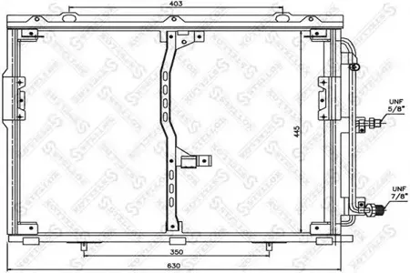 STELLOX 1045013SX =AVA MS5221=NS94330=GR925145=VL816938 [1408300570] радиатор Mercedes W140 2.8-6.0 90>