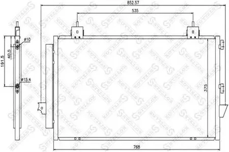 STELLOX 1045037SX =NS94741=AVA TO5281=GR925471[8846042070] радиатор кониционера Toyota Rav 4 1.82.0 00>