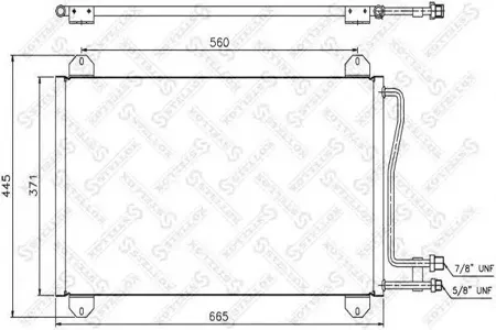 STELLOX 1045059SX Радиатор кондиционера Mercedes Sprinter all 95>