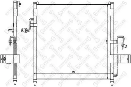 STELLOX 1045062SX Радиатор кондиционера Daewoo Nubira 1.62.0 16V 97>
