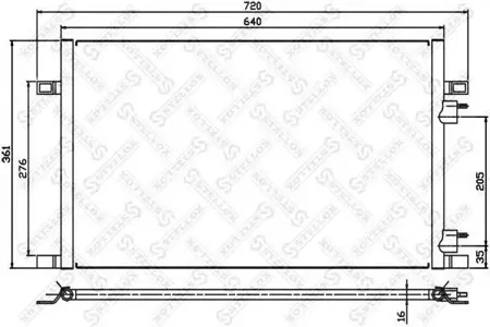 STELLOX 1045065SX =NS94386=AVA RT5253=GR925352=VL818008 [7701038395] радиатор Renault Laguna 1.9DTi 98>