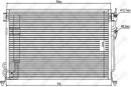 STELLOX 1045136SX Радиатор кондиционера Mitsubishi Lancer 1.31.62.0 АКПП 03>