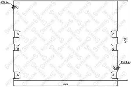 STELLOX 1045157SX Радиатор кондиционера =NS94512 [8846135050] Toyota 4 Runner Land Cruiser KDJ9##ZJ9# 96-02