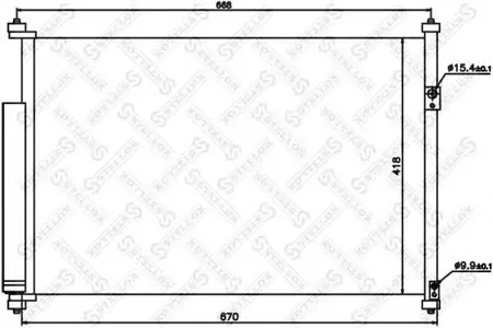 STELLOX 1045176SX Радиатор кондиционера =SZ5108 [9531064J00] Suzuki Grand Vitara 1.62.01.9DDiS 05>