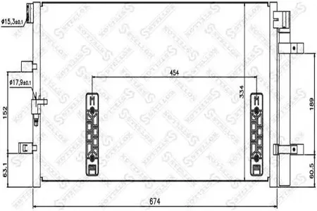 STELLOX 1045181SX Радиатор кондиционера Audi A4A5Q5 1.8TFSi-3.2TFSi 07>