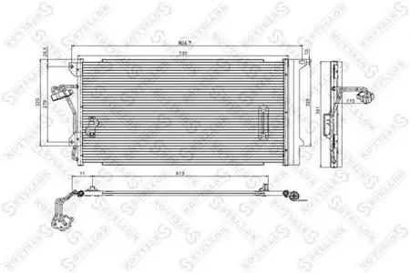 STELLOX 1045182SX Радиатор кондиционера Audi Q7, VW Touareg 02>