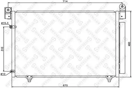 STELLOX 1045192SX Радиатор кондиционера Mazda MPV 2.0i-2.0TD 99>