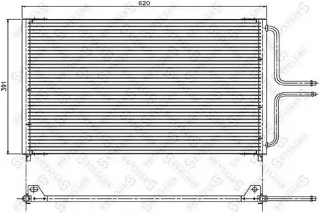 STELLOX 1045200SX Радиатор кондиционера Renault Laguna 1.8-3.02.2D 94>