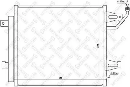 STELLOX 1045223SX Радиатор кондиционера Mitsubishi Colt all 04>