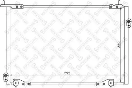 STELLOX 1045367SX Радиатор кондиционера Honda Accord all 98-02
