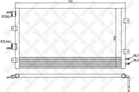 STELLOX 1045372SX Радиатор кондиционера Chrysler Stratus 2.02.42.7 00>