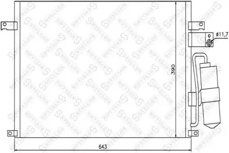 STELLOX 1045385SX Радиатор кондиционера Chevrolet Epica 2.02.5 06>