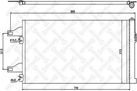 STELLOX 1045407SX Радиатор кондиционера Citroen Jumper , Peugeot Boxer , Fiat Ducato 06>