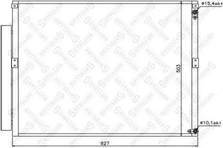 STELLOX 1045528SX Радиатор кондиционера Toyota 4 Runner Land Cruiser ##J120 all 03>