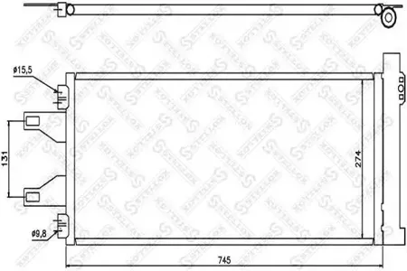 STELLOX 1045548SX Радиатор кондиционера Fiat Ducato , Peugeot Boxer all 06>