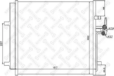 STELLOX 1045562SX Радиатор кондиционера Ford Mondeo 1.6-2.3 07>