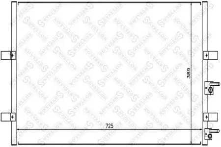 STELLOX 1045563SX Радиатор кондиционера Ford Transit 2.2TDCi2.4TDCi 06>
