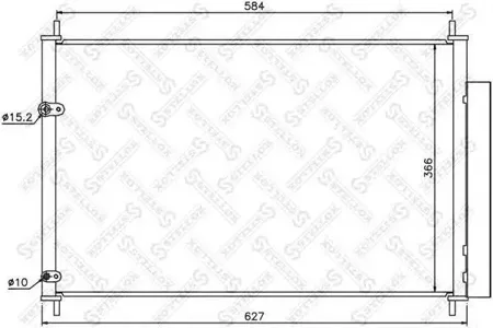 STELLOX 1045568SX Радиатор кондиционера Toyota Auris 1.41.6 07>